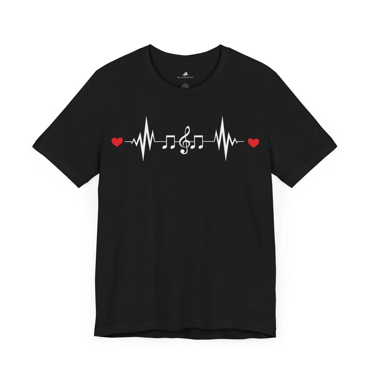 "Music Heartbeat" Graphic T-Shirt – Where Music Meets Life's Pulse Printify