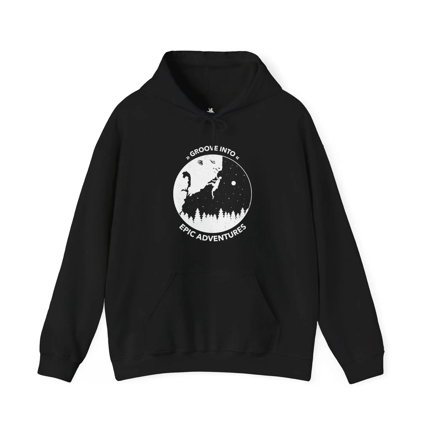 "Groove into Epic Adventures" Graphic Hoodie - Cozy and Stylish Comfort Printify