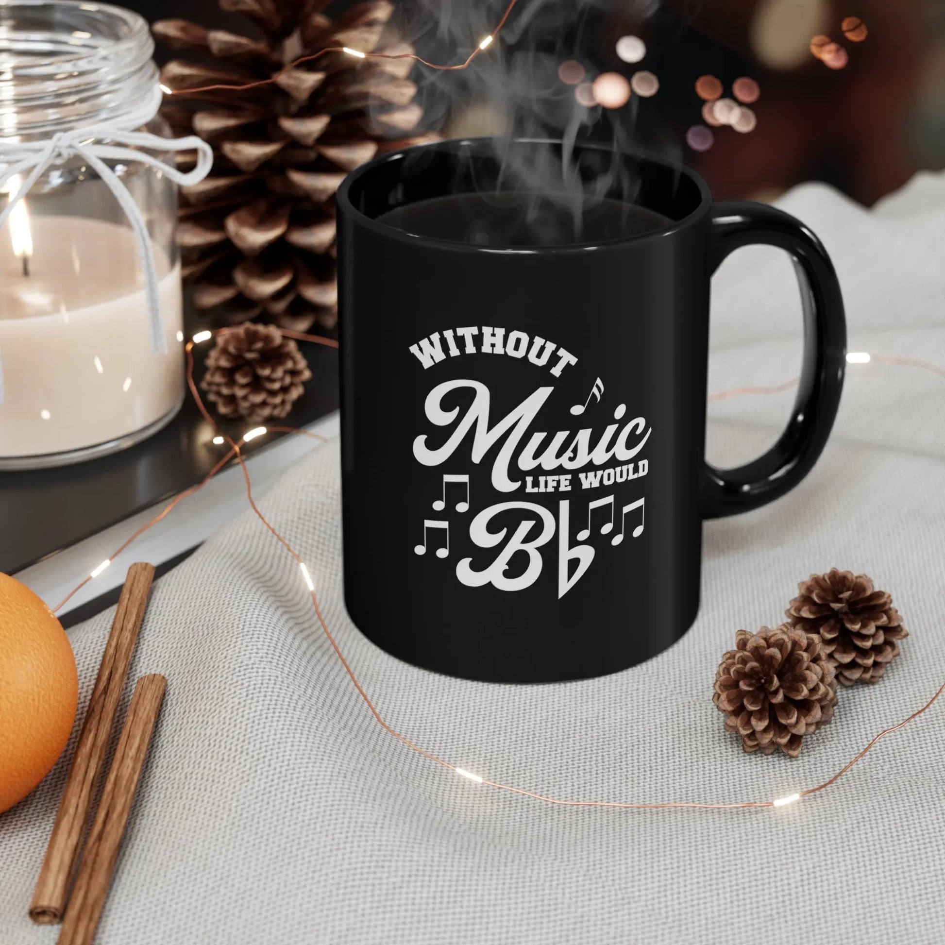 "Without Music Life Would Bb" Coffee Mug Printify