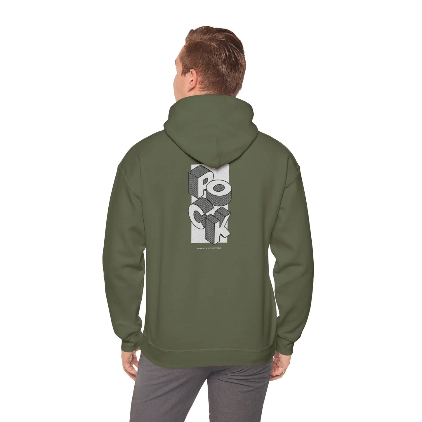 "Punk Rock Will Never Die" Graphic Hoodie - Cozy and Edgy Graphic Hoodie - Realm of Artists