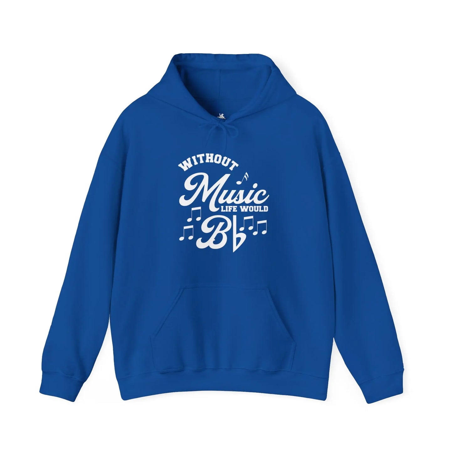 "Without Music Life Would Bb" Graphic Hoodie - Cozy Comfort and Musical Style Printify