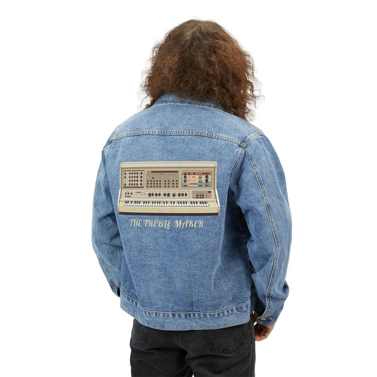 "The Treble Maker" Men's Denim Jacket - Realm of Artists