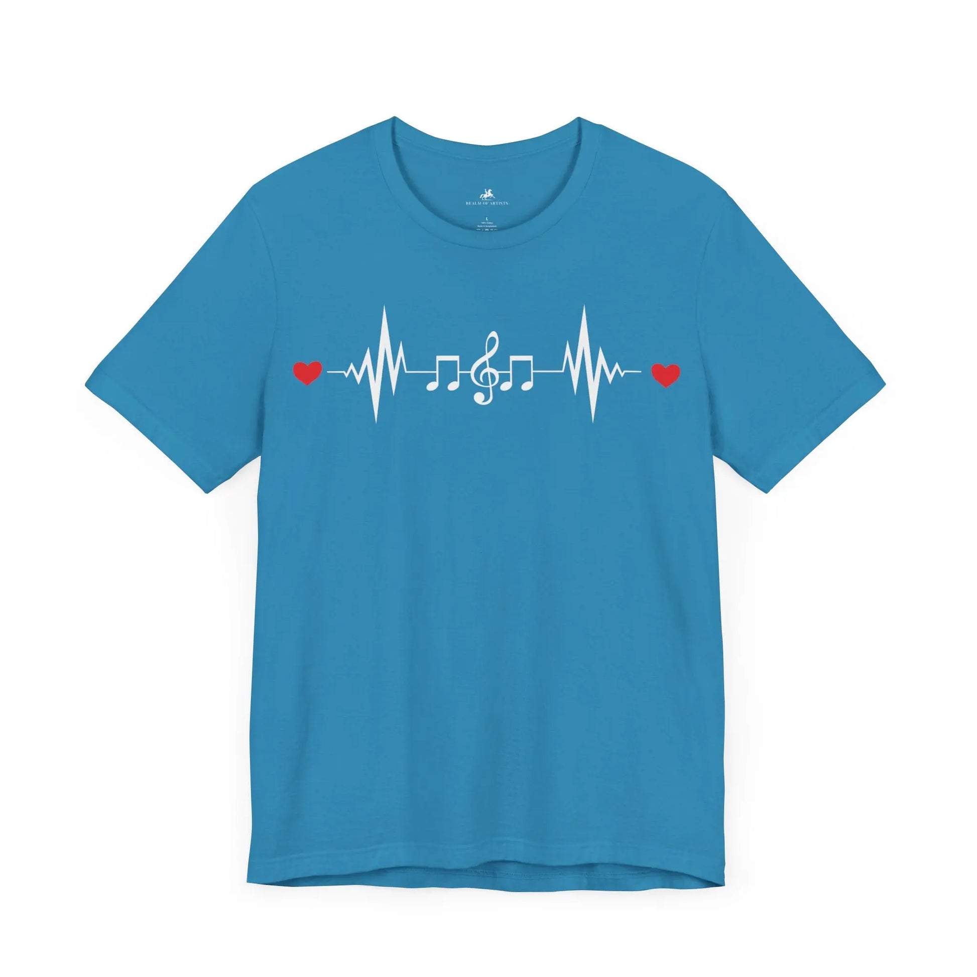 "Music Heartbeat" Graphic T-Shirt – Where Music Meets Life's Pulse Printify