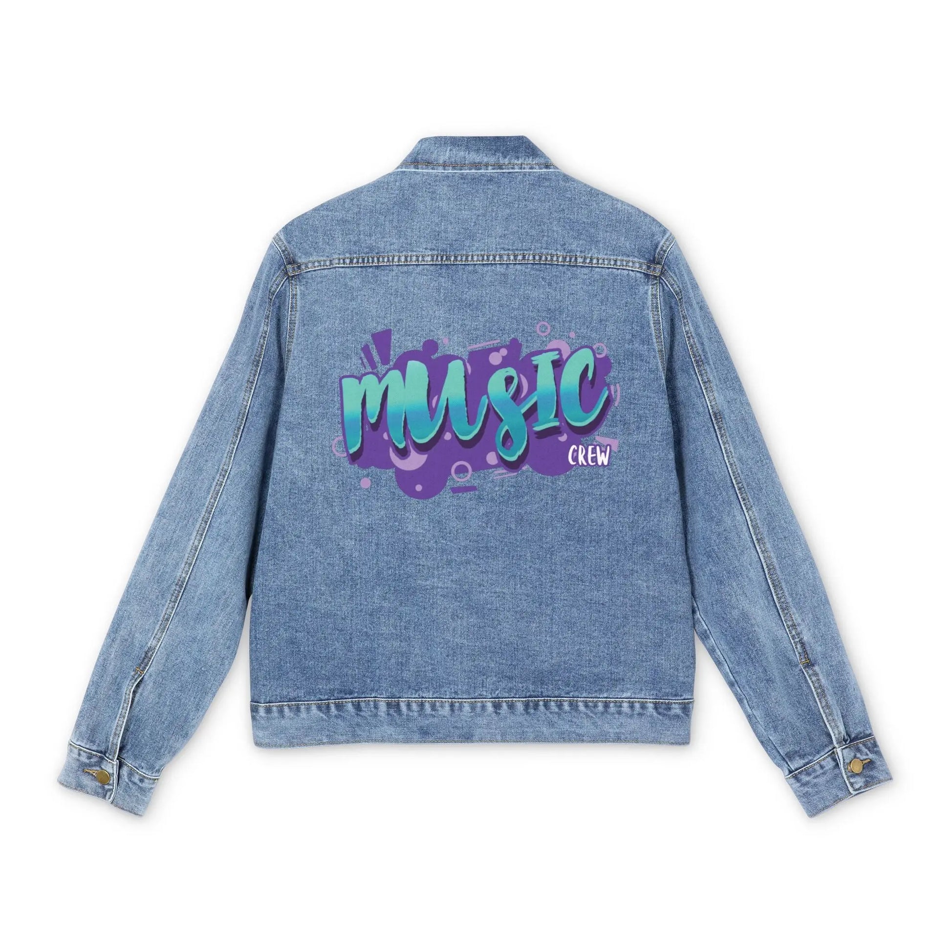 "Music Crew" Men's Denim Jacket - Realm of Artists