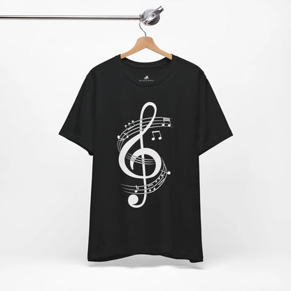 "Treble Clef" Music Graphic T-Shirt – Hit All the High Notes! Printify