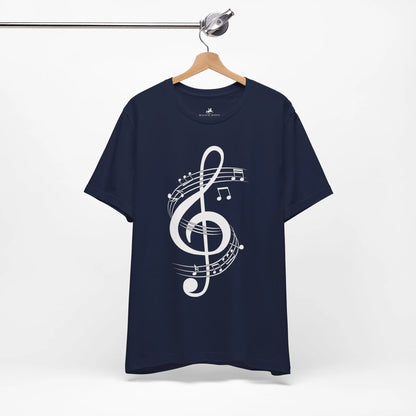 "Treble Clef" Music Graphic T-Shirt – Hit All the High Notes! Printify