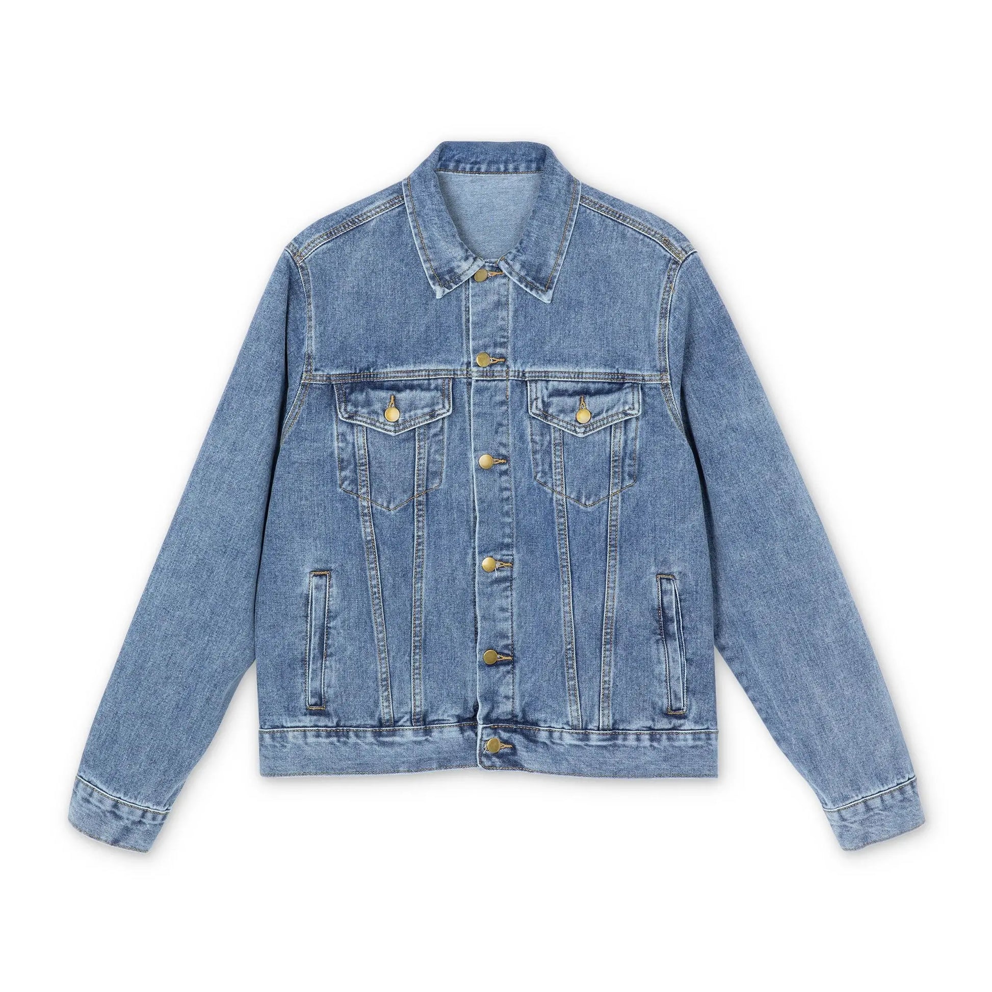 "Music Crew" Men's Denim Jacket - Realm of Artists