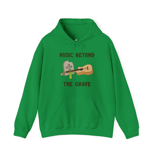 "Music Beyond the Grave" Graphic Hoodie - Eternal Melodies in Cozy Comfort Printify