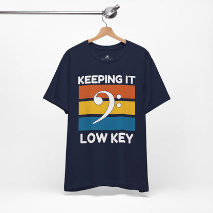 Keeping It Low Key Graphic Cotton T-Shirt - Trendy Short Sleeve Tee for Chill Vibes | Unique Design, Comfortable Fit, Premium Quality Printify