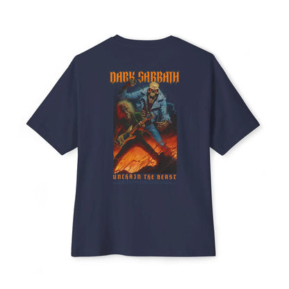 Dark Sabbath Oversized T-shirt: Perfect for Rock Fans and Metalheads Printify