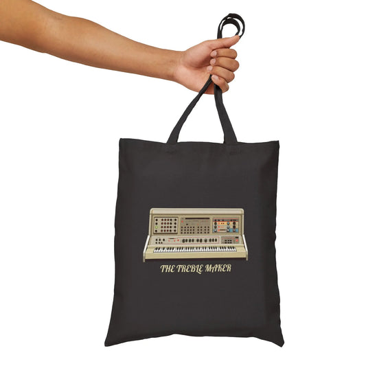 "The Treble Maker" Cotton Canvas Tote Bag - Realm of Artists