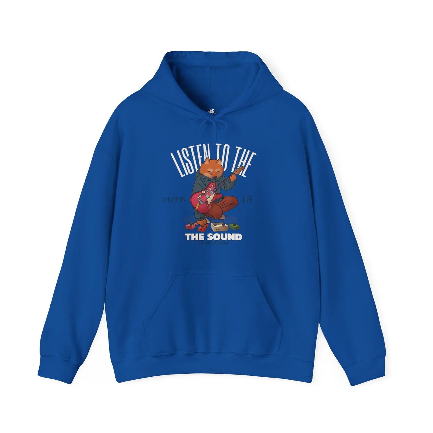 "Listen to the Sound of My Guitar" Graphic Hoodie - Cozy and Stylish Printify