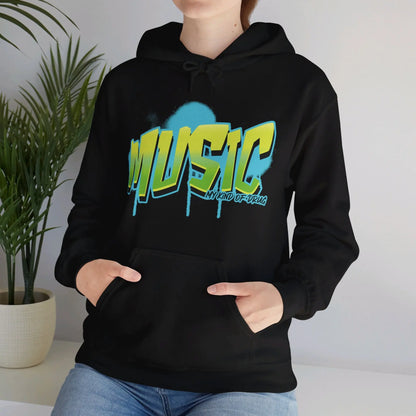 "Music: My Kind of Drug" Graphic Hoodie - Realm of Artists