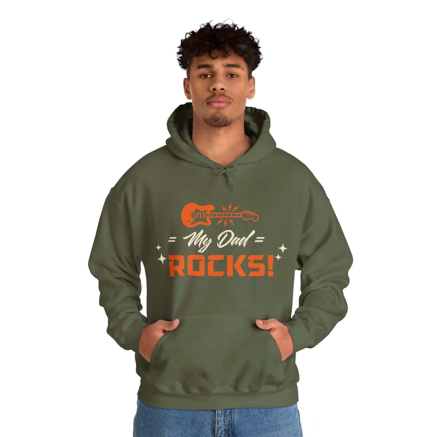 My Dad Rocks Graphic Hoodie - Cozy Tribute and Stylish Comfort Printify