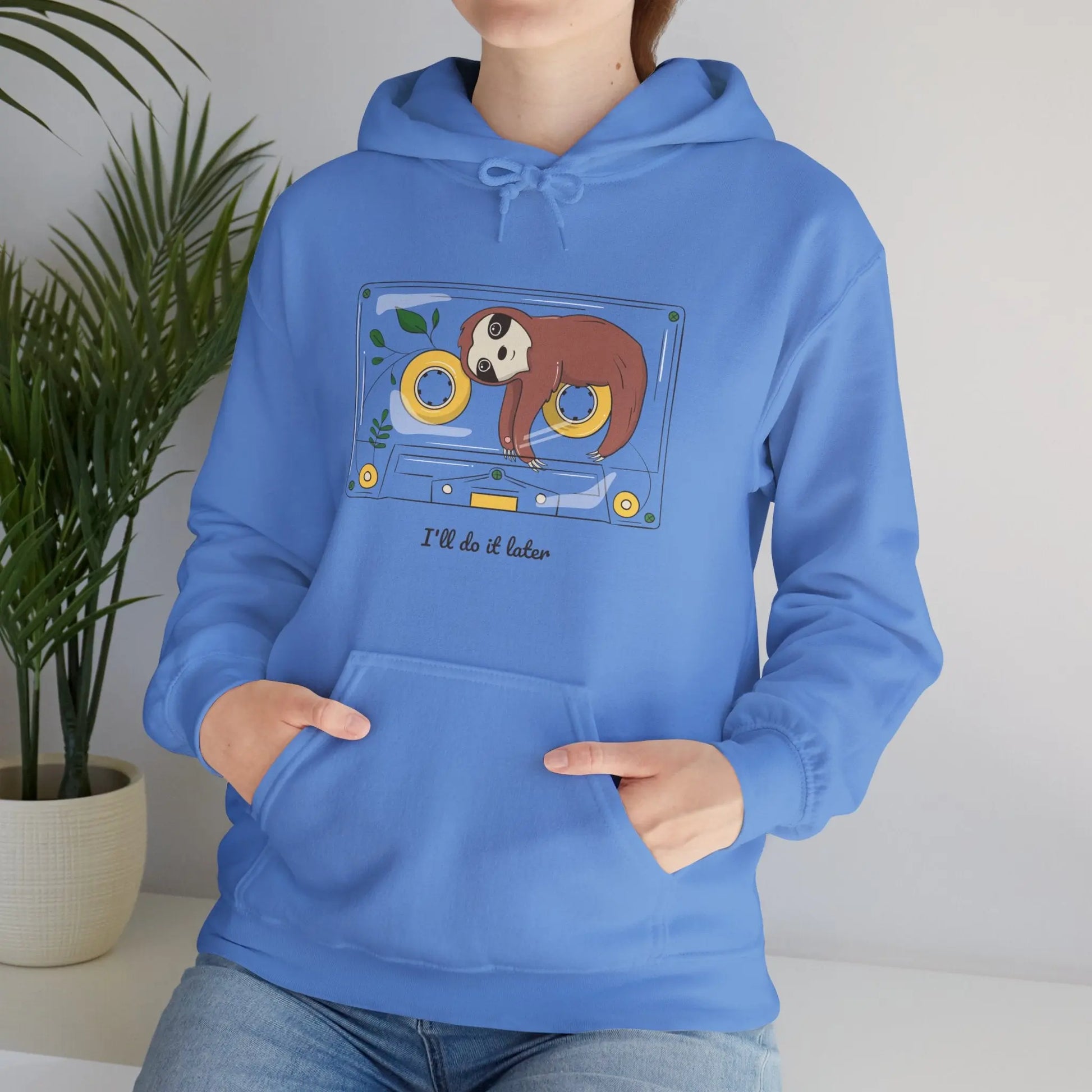 "I'll Do It Later" Graphic Hoodie - Cozy Procrastination Style Printify