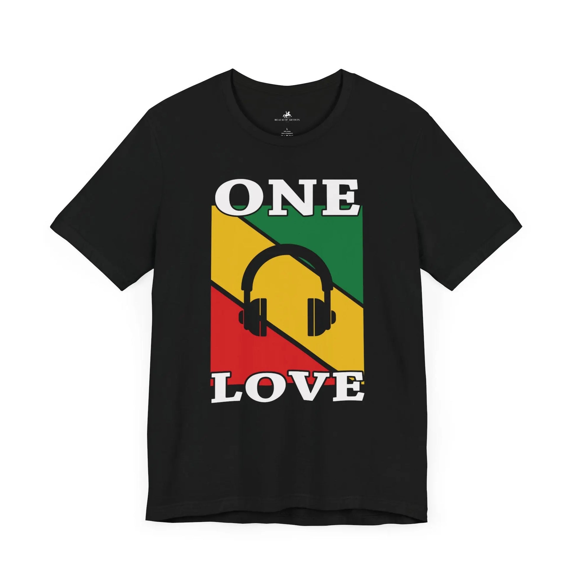 "One Love" Music Graphic T-Shirt – Tune In to the Universal Vibes Printify