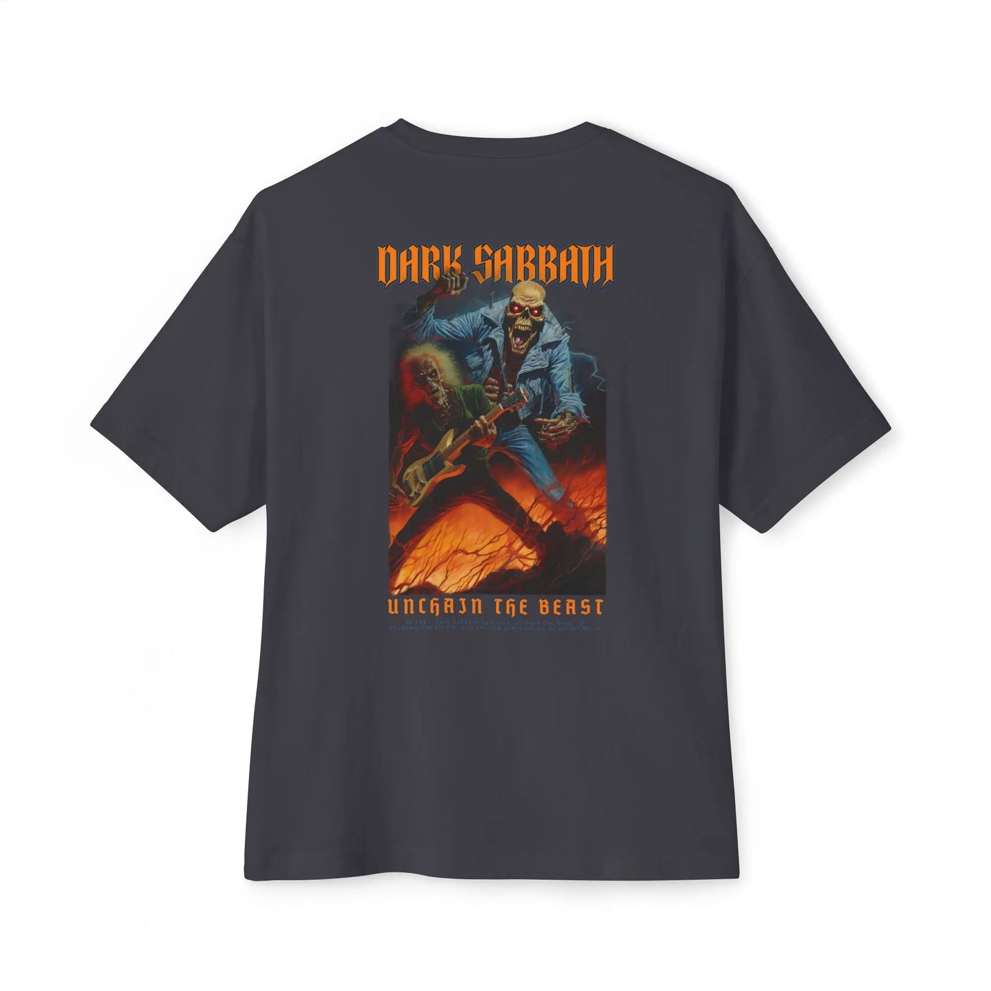 Dark Sabbath Oversized T-shirt: Perfect for Rock Fans and Metalheads Printify