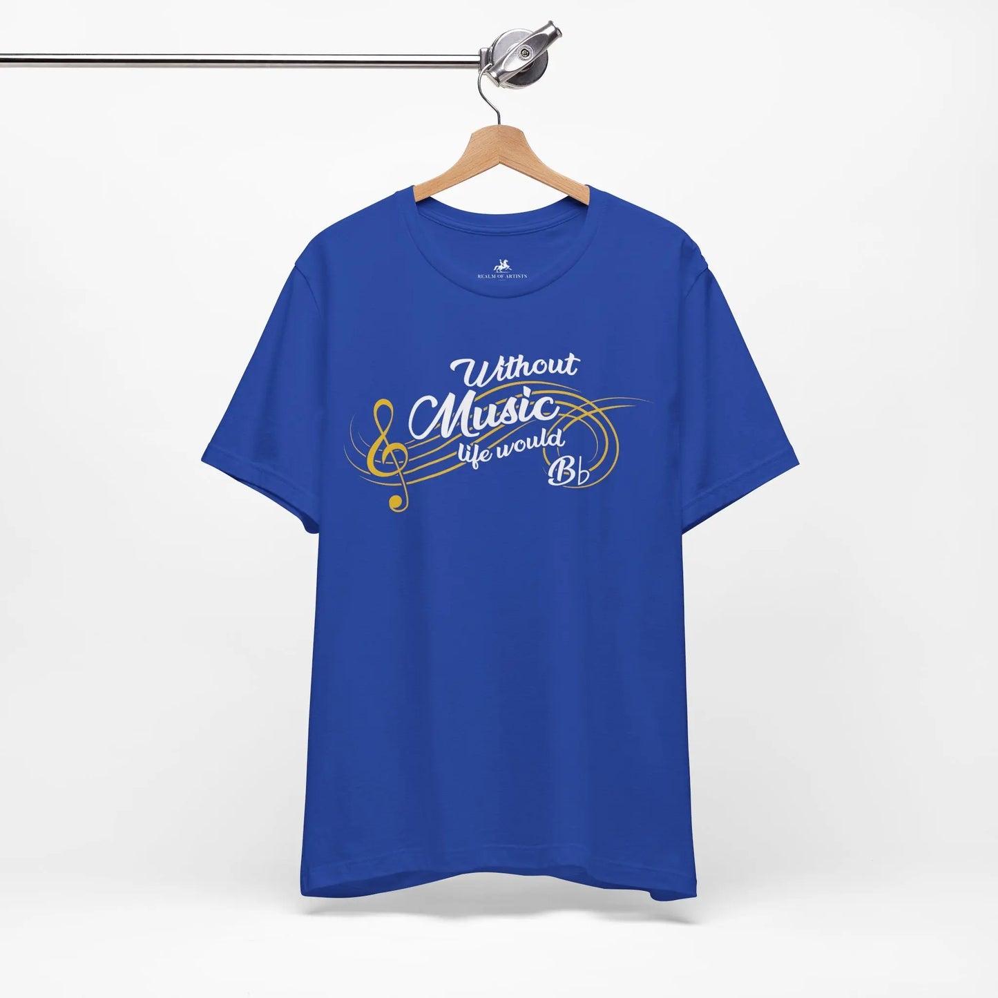 "Without Music, Life Would Bb" Music Graphic T-Shirt – For Those Who Always Hit the Right Notes! Printify