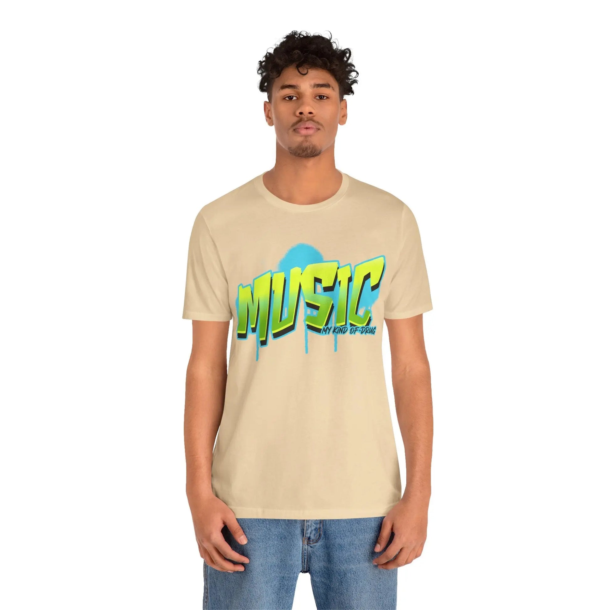 Music: My Kind of Drug Cotton T-Shirt - Cool Graphic Tee for Music Lovers | Custom Designer Print Printify