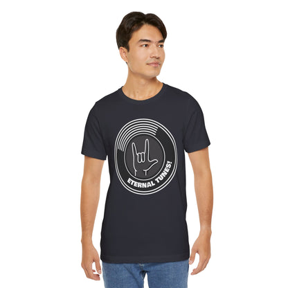 Eternal Tunes Graphic Cotton T-Shirt - Trendy Short Sleeve Tee for Music Lovers | Unique Design, Comfortable Fit, Premium Quality Printify