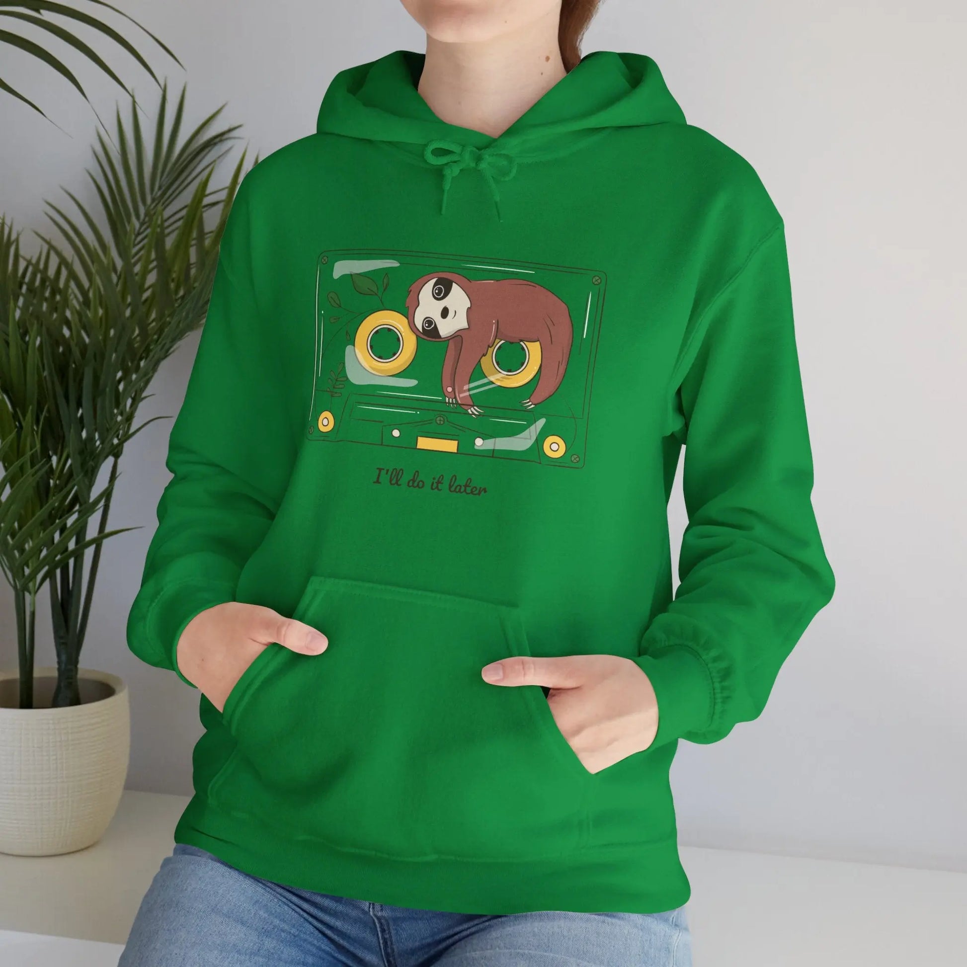 "I'll Do It Later" Graphic Hoodie - Cozy Procrastination Style Printify