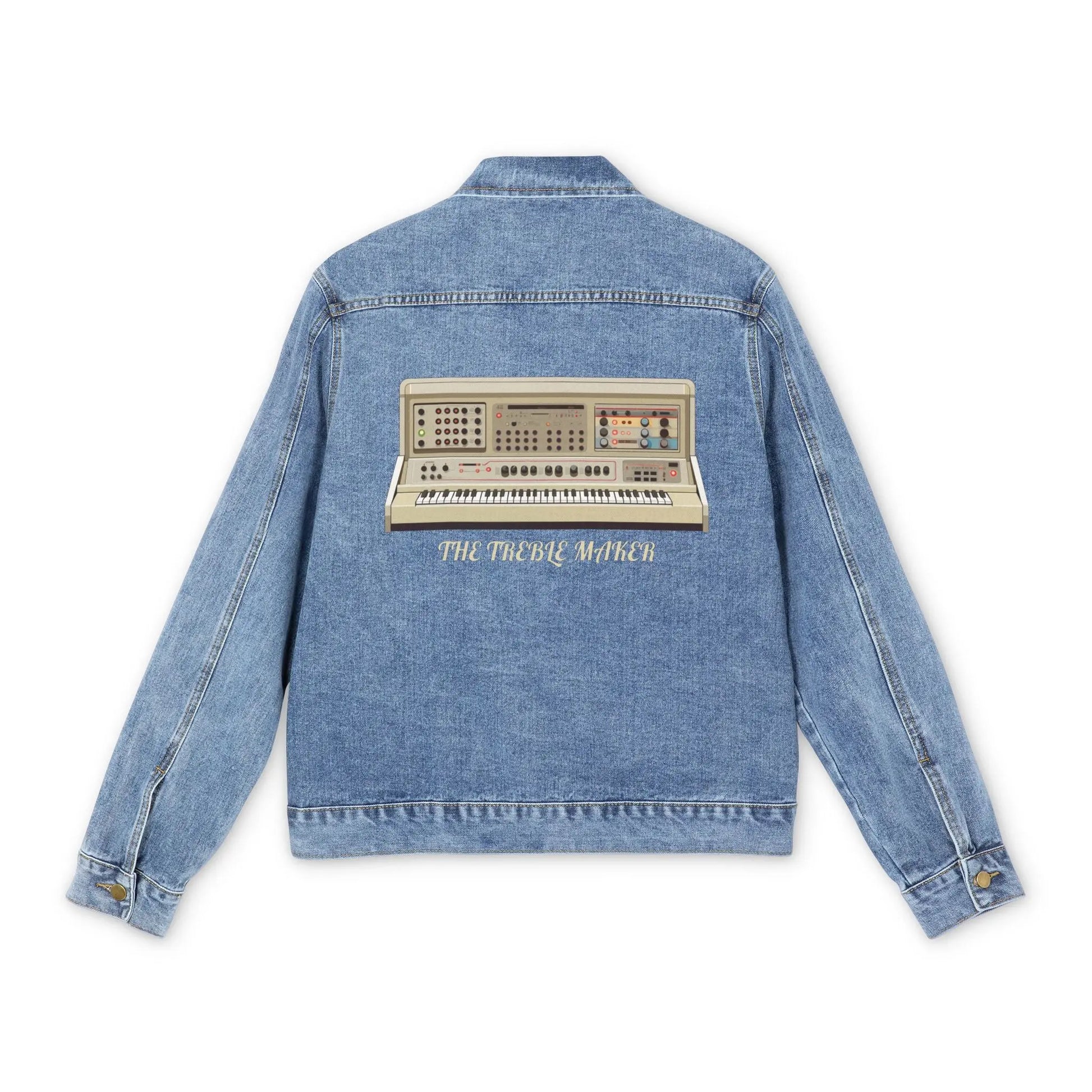 "The Treble Maker" Men's Denim Jacket - Realm of Artists