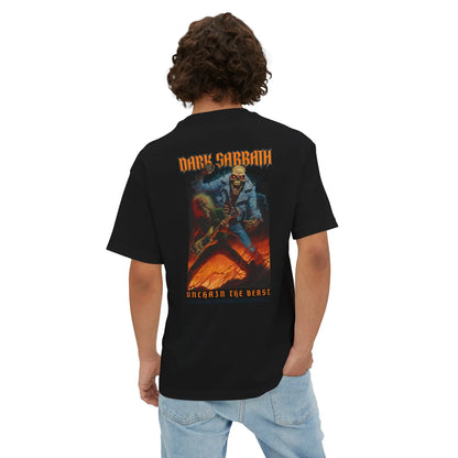 Dark Sabbath Oversized T-shirt: Perfect for Rock Fans and Metalheads Printify