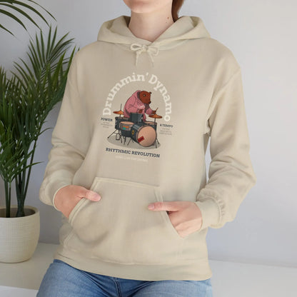 "Drummin' Dynamo" Graphic Hoodie - Realm of Artists