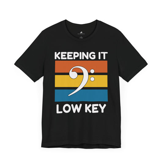 Keeping It Low Key Graphic Cotton T-Shirt - Trendy Short Sleeve Tee for Chill Vibes | Unique Design, Comfortable Fit, Premium Quality Printify