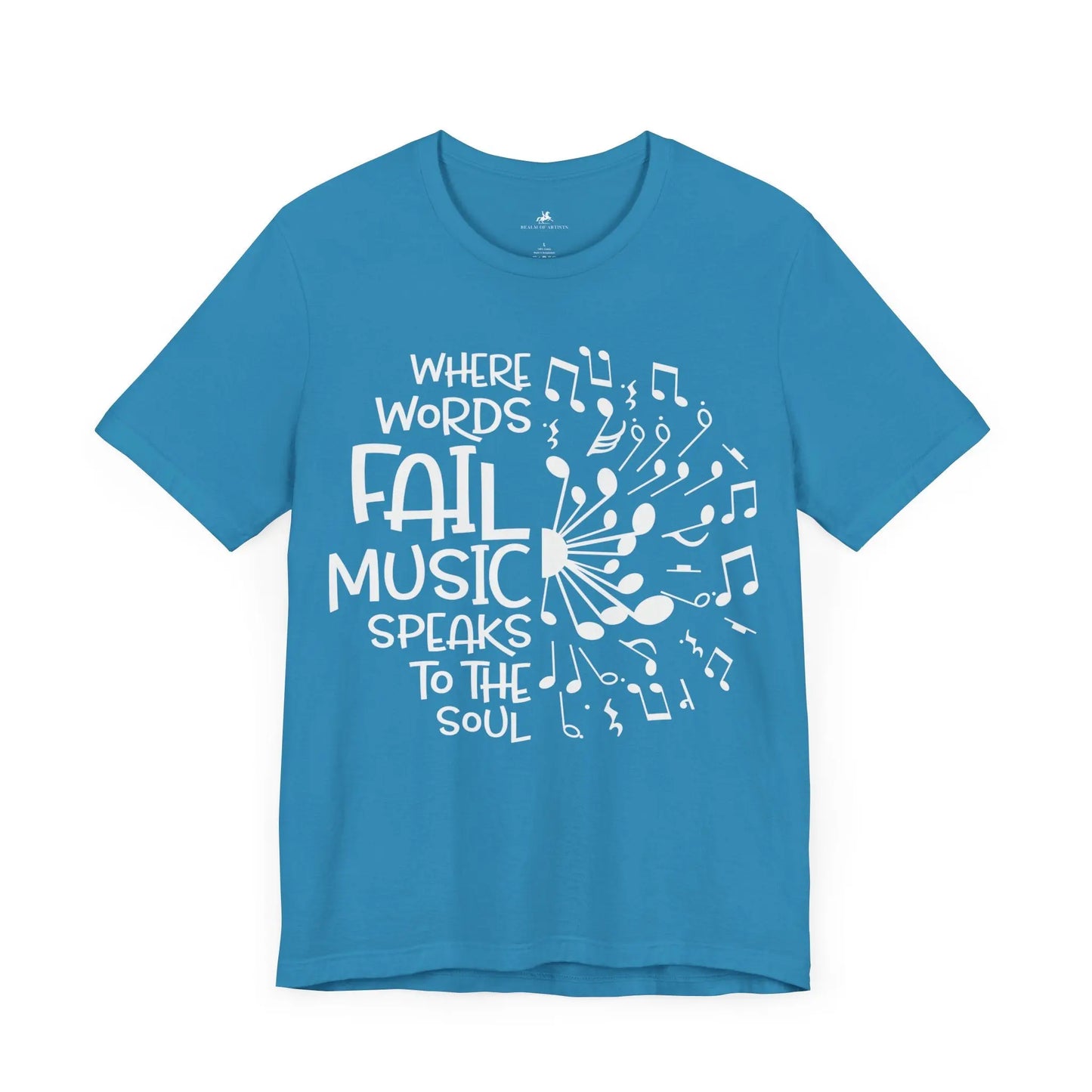 "Where Words Fail, Music Speaks to the Soul" Graphic T-Shirt – Let the Music Do the Talking Printify