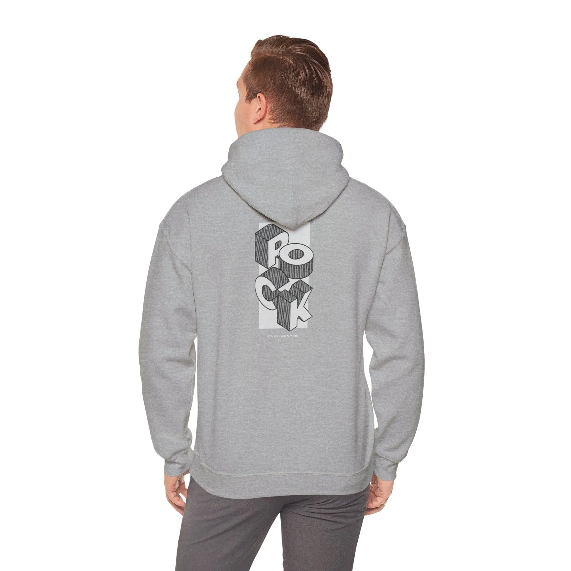 "Punk Rock Will Never Die" Graphic Hoodie - Cozy and Edgy Graphic Hoodie - Realm of Artists