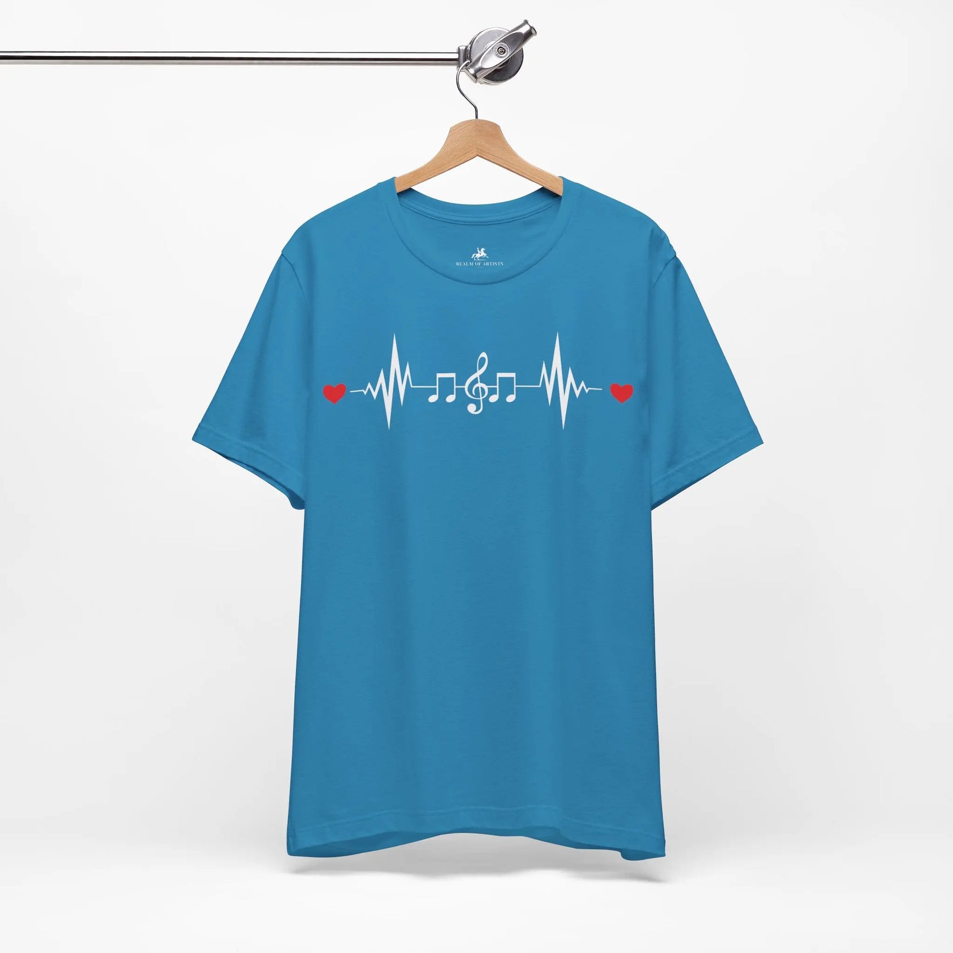 "Music Heartbeat" Graphic T-Shirt – Where Music Meets Life's Pulse Printify