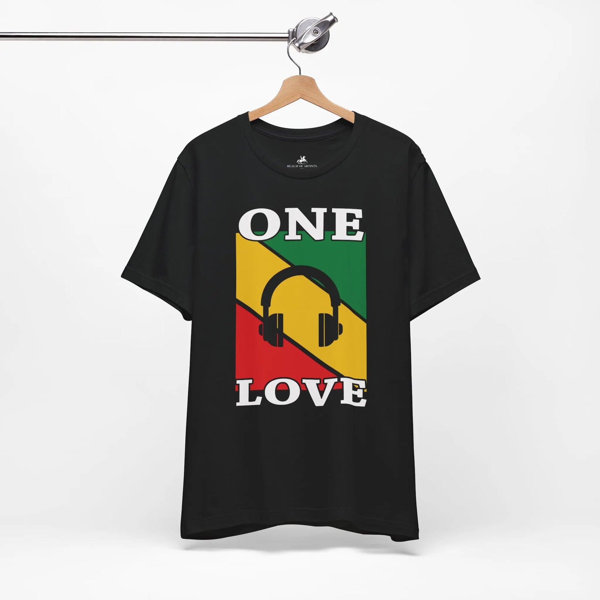 "One Love" Music Graphic T-Shirt – Tune In to the Universal Vibes Printify