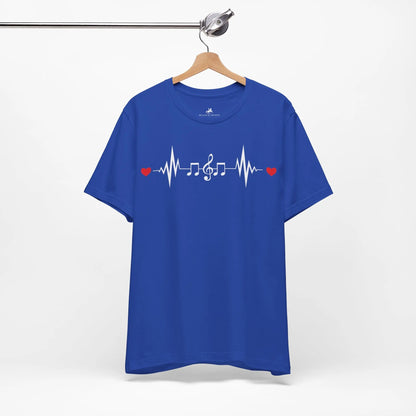 "Music Heartbeat" Graphic T-Shirt – Where Music Meets Life's Pulse Printify