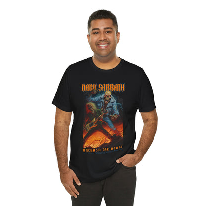 Dark Sabbath Graphic Cotton T-Shirt - Trendy Short Sleeve Tee for Metal Fans | Unique Design, Comfortable Fit, Premium Quality Printify