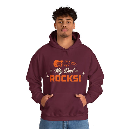 My Dad Rocks Graphic Hoodie - Cozy Tribute and Stylish Comfort Printify