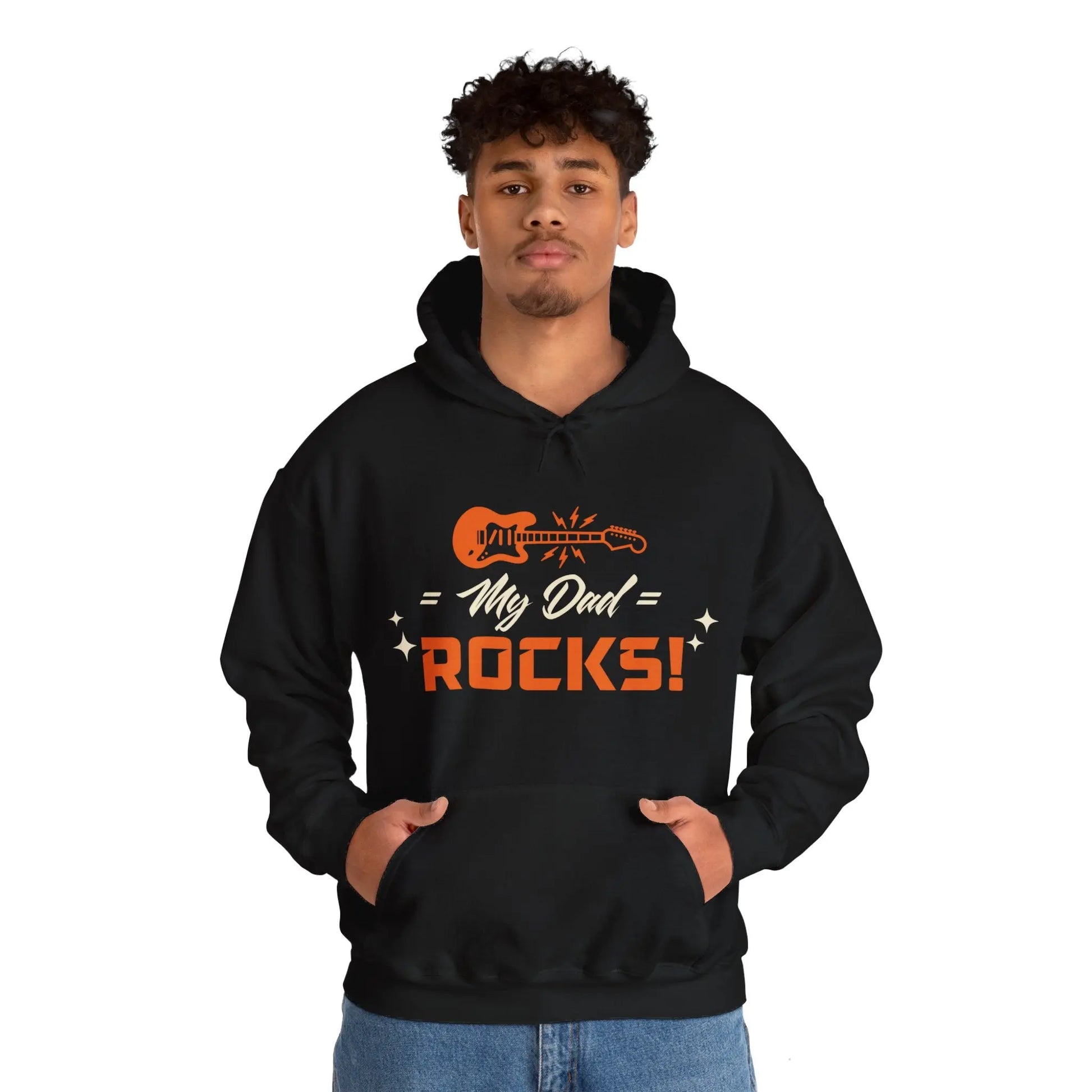 My Dad Rocks Graphic Hoodie - Cozy Tribute and Stylish Comfort Printify