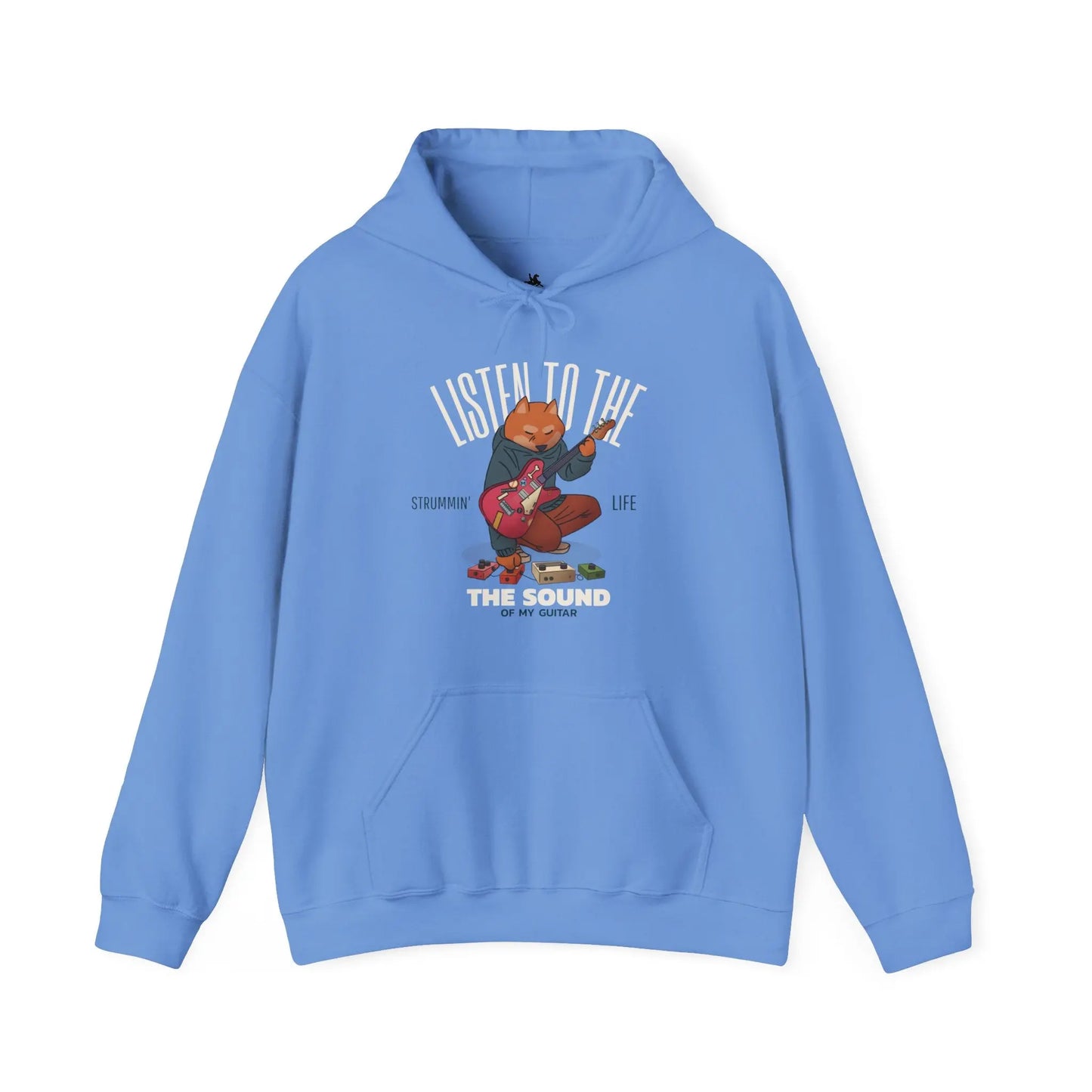 "Listen to the Sound of My Guitar" Graphic Hoodie - Cozy and Stylish Printify