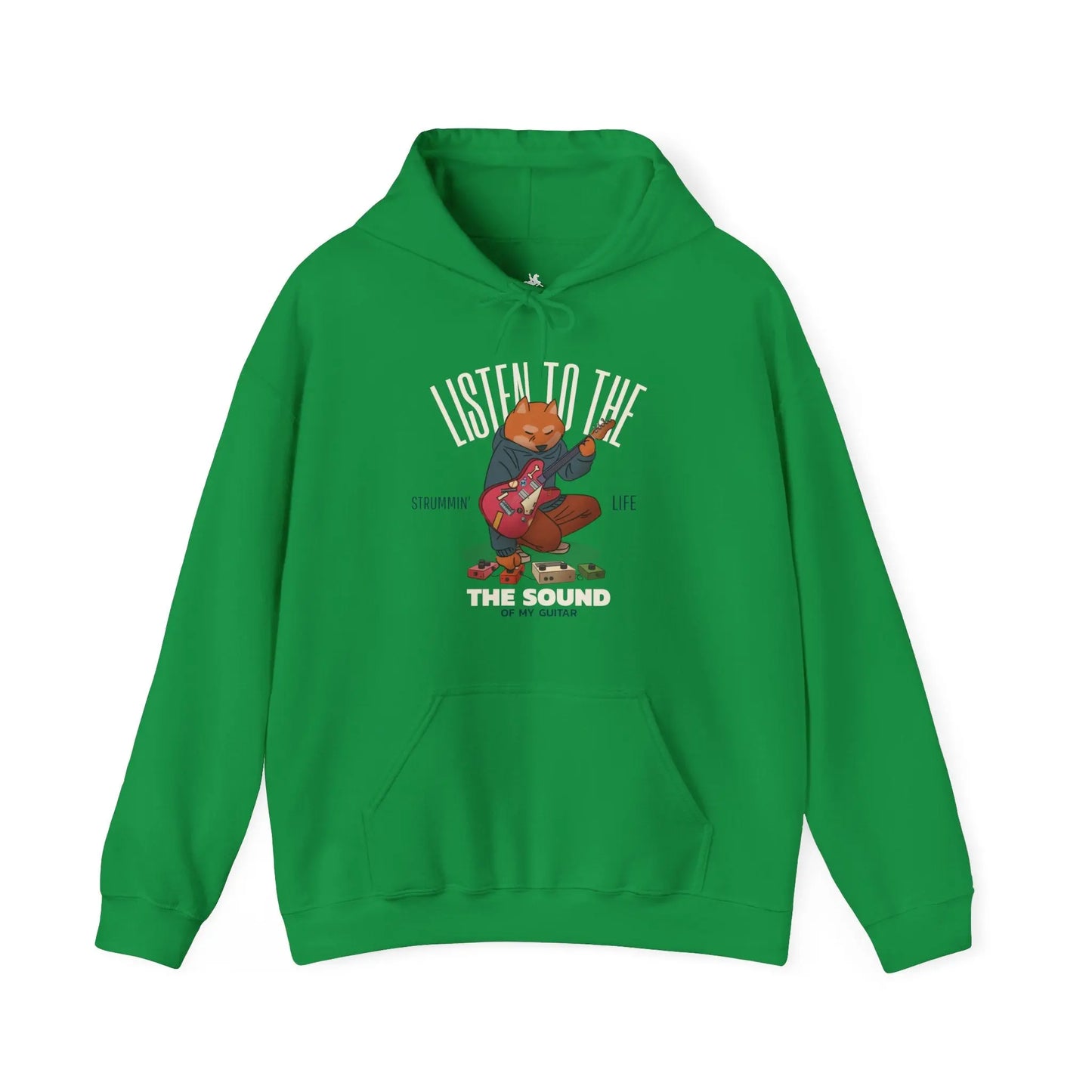 "Listen to the Sound of My Guitar" Graphic Hoodie - Cozy and Stylish Printify