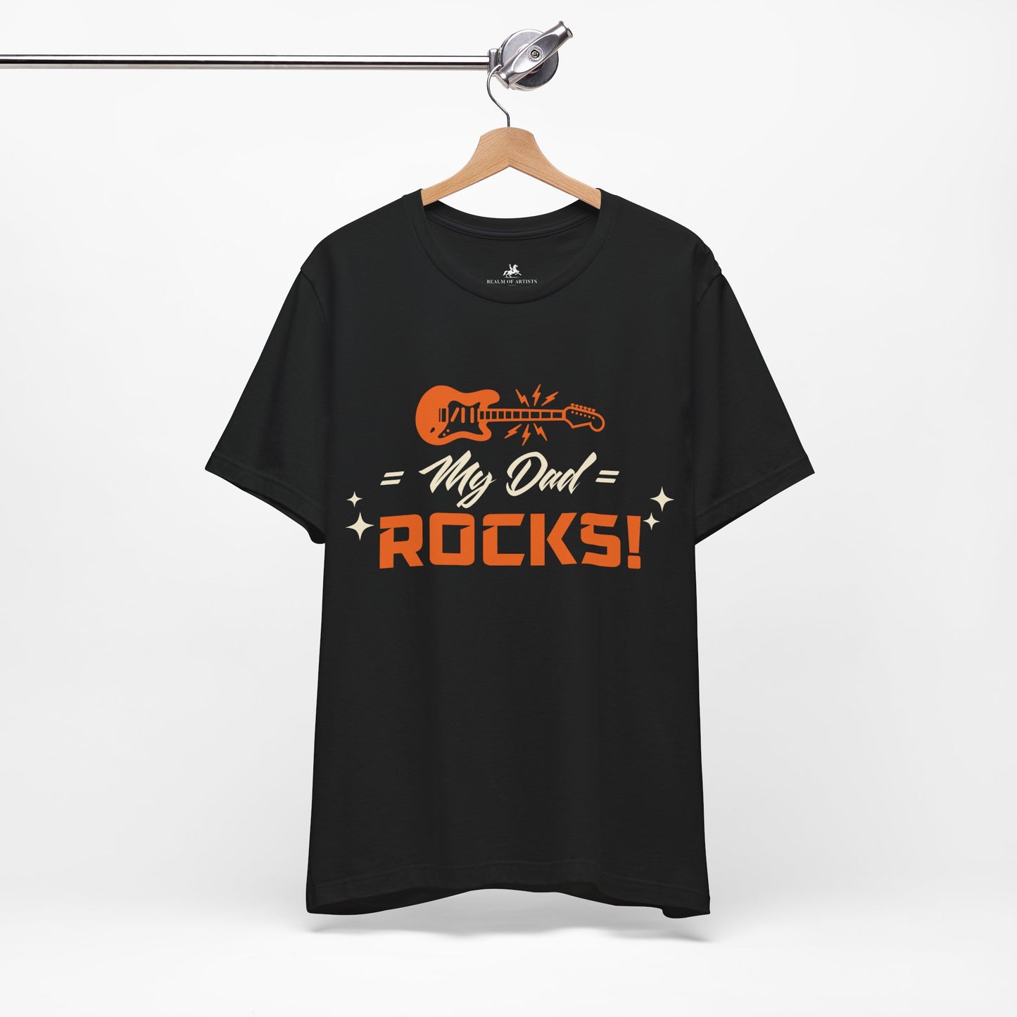 My Dad Rocks! Graphic Cotton T-Shirt - Fun Short Sleeve Tee for Men | Unique Father's Day Gift, Premium Quality Printify