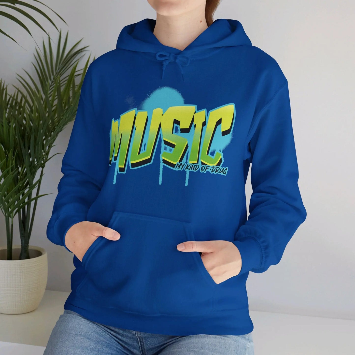 "Music: My Kind of Drug" Graphic Hoodie - Realm of Artists