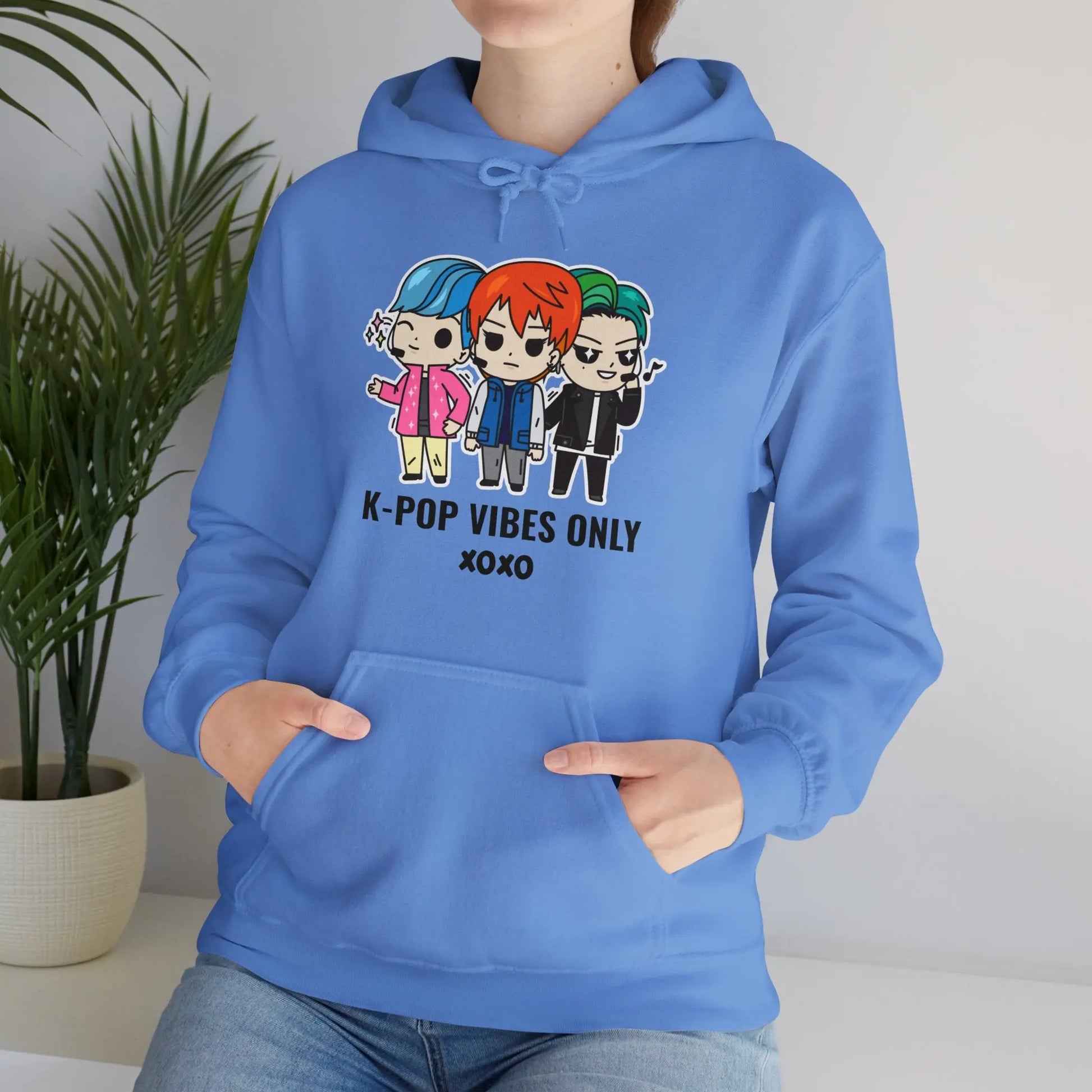 "K-Pop Vibes Only" Graphic Hoodie - Realm of Artists