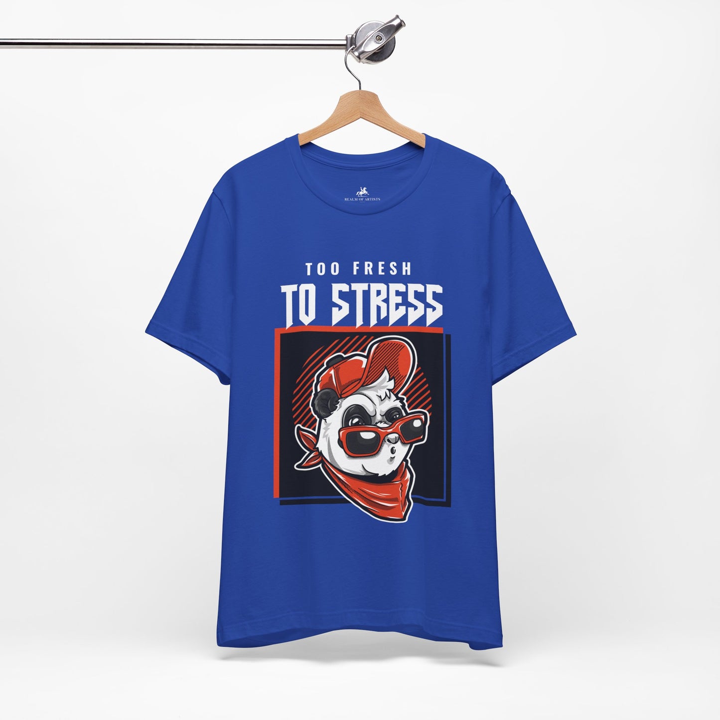 Too Fresh to Stress Graphic Cotton T-Shirt - Trendy Short Sleeve Tee for Relaxed Fashion | Unique Design, Comfortable Fit, Premium Quality Printify