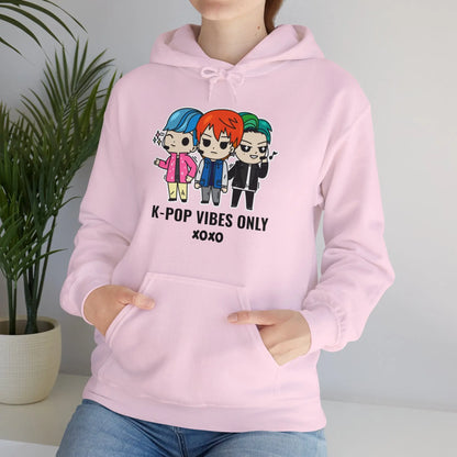 "K-Pop Vibes Only" Graphic Hoodie - Realm of Artists