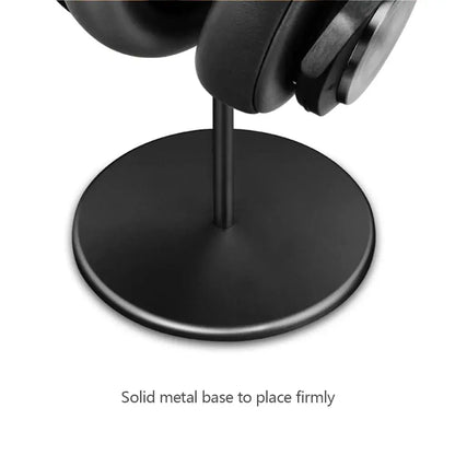 Walnut Wood & Aluminum Headphone Stand - Elevate Your Desk Aesthetic - Realm of Artists