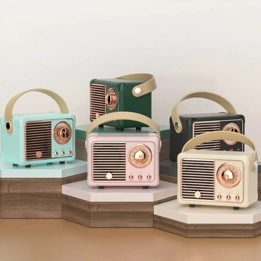 HM11 Retro Bluetooth Speaker - Classic Vintage Design, High-Quality Sound, Versatile Connectivity - Realm of Artists