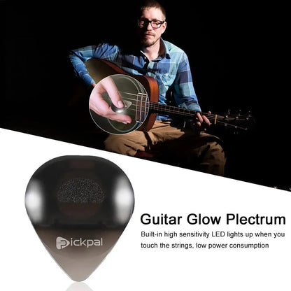 Guitar Touch Luminous Pick - Portable Glowing LED Plectrum for Guitarists and Ukulele Players - Realm of Artists